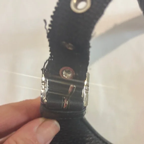 Dior *-* Black Shoulder Bag purse  with Silver Accents - Picture 4 of 8